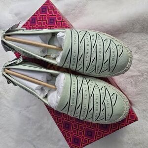 Tory Burch Women's Green Espadrilles Nwt